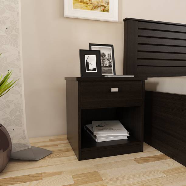 SPACEWOOD Engineered Wood Bedside Table