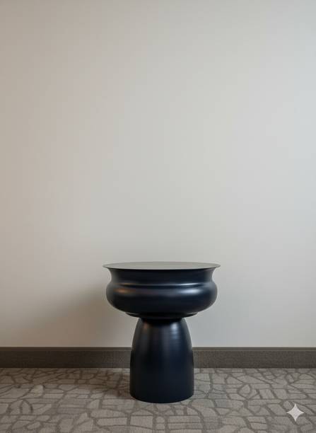 KSDECORS Modern Metal Side Table for Living Room | Stylish Round End Table Metal Side Table