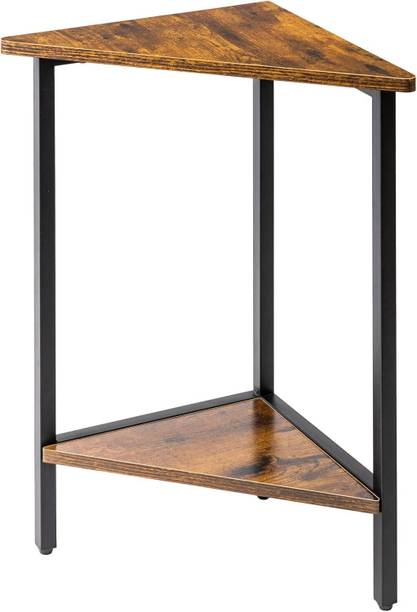 Craftware Triangle Corner Table for Small Spaces Corner End Table Triangle End Table Metal Corner Table