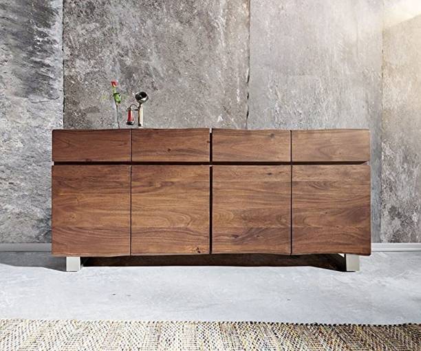 BARZISN Solid Sheesham Wood Console Table For Bed Room , Living R