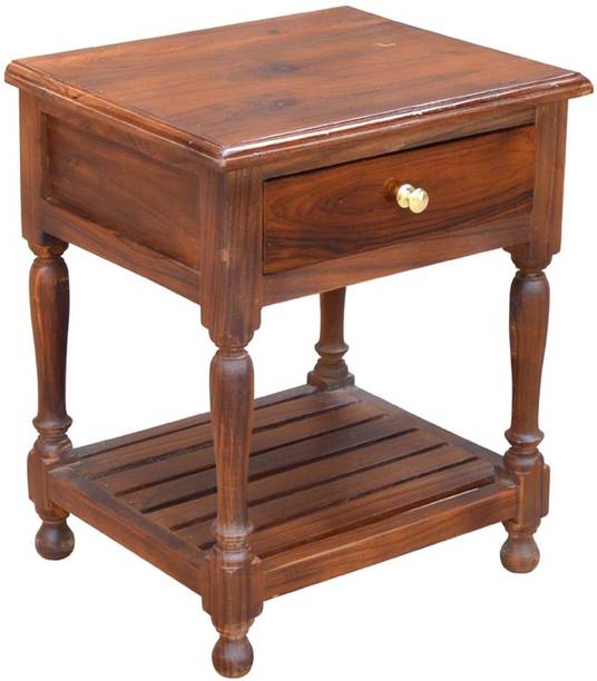 Saffron Solid Wood Bedside Table
