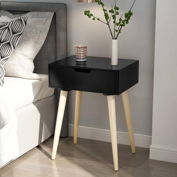 SARA CART Engineered Wood Bedside Table