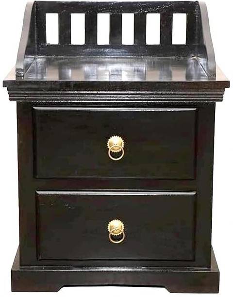 vishwakarma arts VFHBEDSIDE Solid Wood Bedside Table