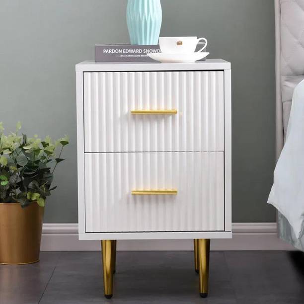NG Decor Bedroom Living Room End Side Table With Storage Drawer Cabinet Night Stand Engineered Wood Bedside Table