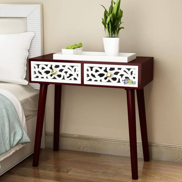 Device Bas with BROWN ART SHOPPEE End Table, Drawer for Bedroom,Side Table with Drawer for Bedroom,Living Room Engineered Wood Bedside Table