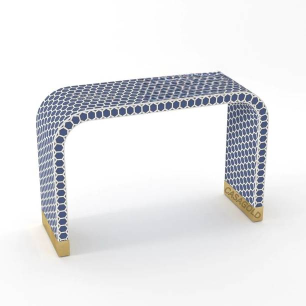 JODHA Bone Inlay Honeycomb Solid Wood Console Table