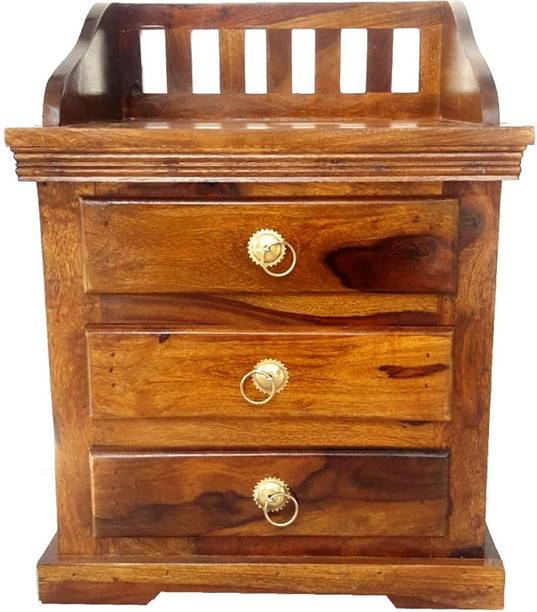 vishwakarma arts VFHBEDSIDE Solid Wood End Table