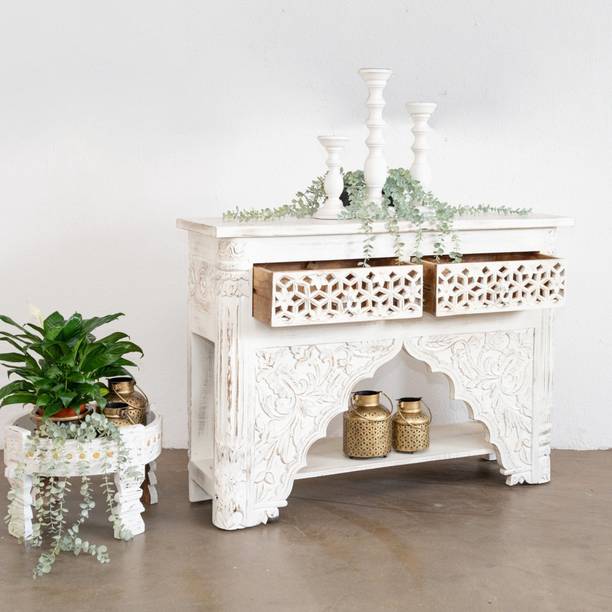 The Craftology CL-157 Solid Wood Console Table
