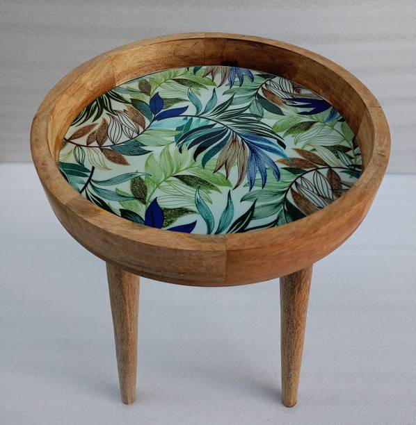 OnlineCraft Solid Wood Side Table