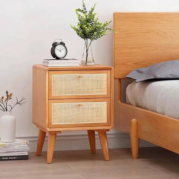 NG Decor Bedroom Living Room End Side Table With Storage Drawer Cabinet Night Stand Engineered Wood Bedside Table