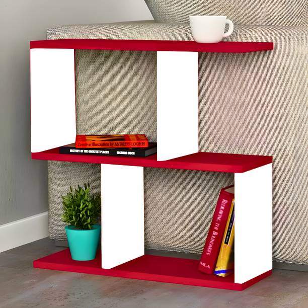 Artival Crafts S-Shape End Table in MDF Wood Engineered Wood Bedside Table