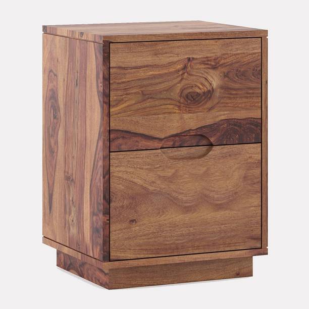 UNITEK FURNITURE Sheesham (Rosewood) 2 Drawer Solid Wood Bedside Table