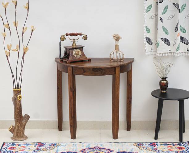 Woodefly Wooden Console Table for Living Room Bedroom Side Table for Home Laptop Table Solid Wood Console Table