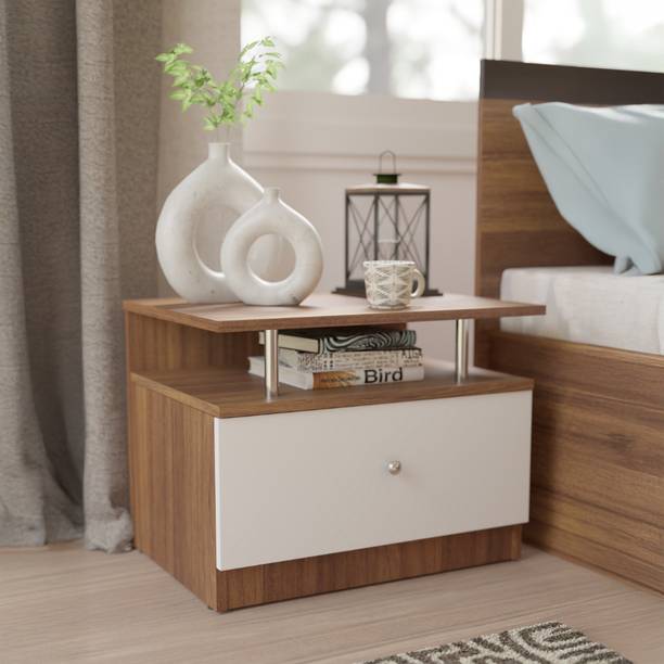NEUDOT Pico | Side Table With | Drawer | Engineered Wood Bedside Table