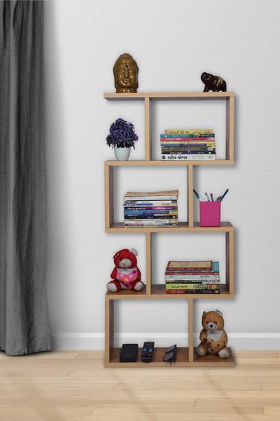 NE Furniture Double_S_End_Table Engineered Wood Open Book Shelf