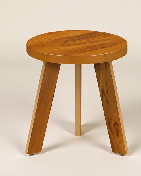 sbf furniture 32-cm Round Wooden Stool with 3 Sturdy Legs Engineered Wood Side Table