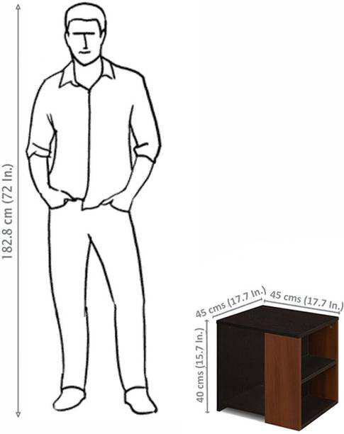 Flipkart Perfect Homes Studio Theo Engineered Wood Side Table