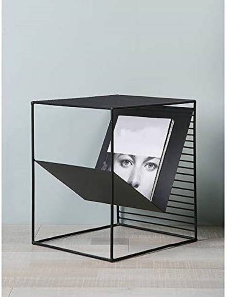 Indian Decor 17 Bedside Table (Black) Metal Side Table