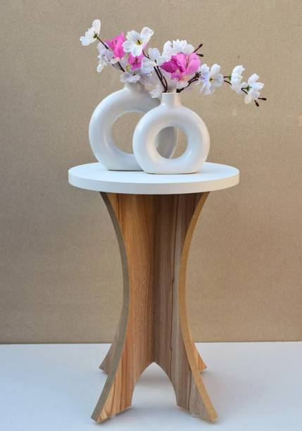 Allie Wood Partical Board Bed Side Table, Engineered Wood Corner Table