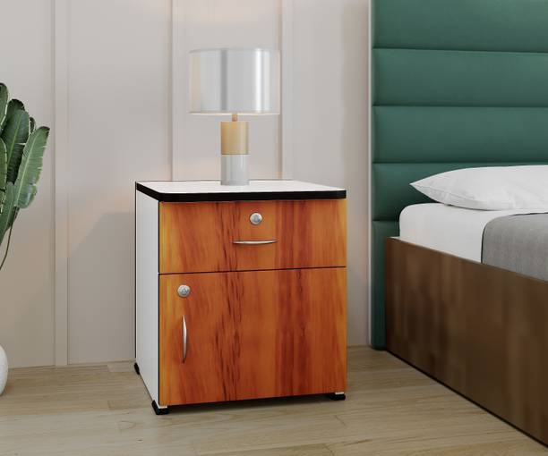 Flipkart Perfect Homes Cozy Engineered Wood Bedside Table Stylish Nightstand for Home & Bedroom Engineered Wood Bedside Table