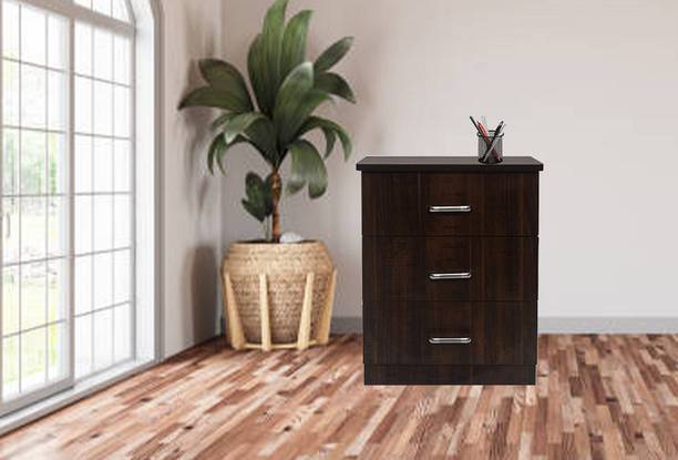 Om Shiv 3-DRAWER Engineered Wood Console Table