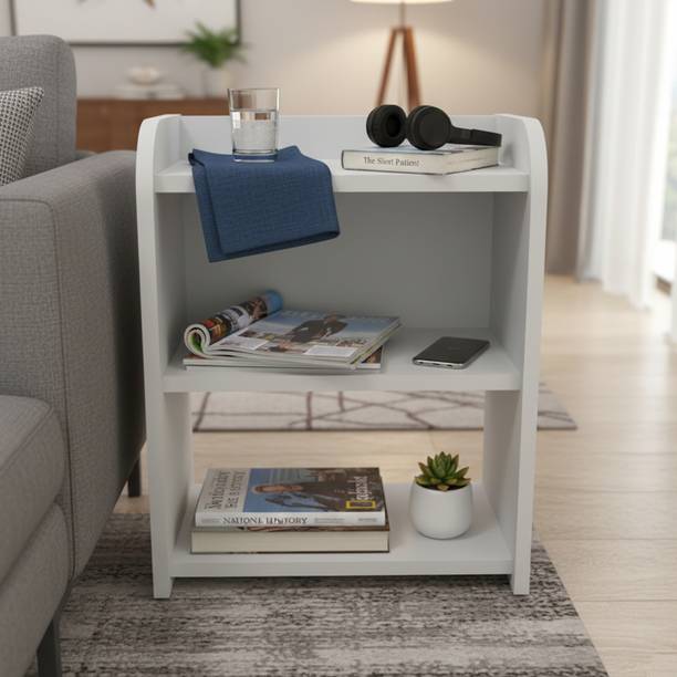 NITYAM Wooden Side Table for Bedroom| Sofa Side Table| End Table| Corner Table Engineered Wood Bedside Table