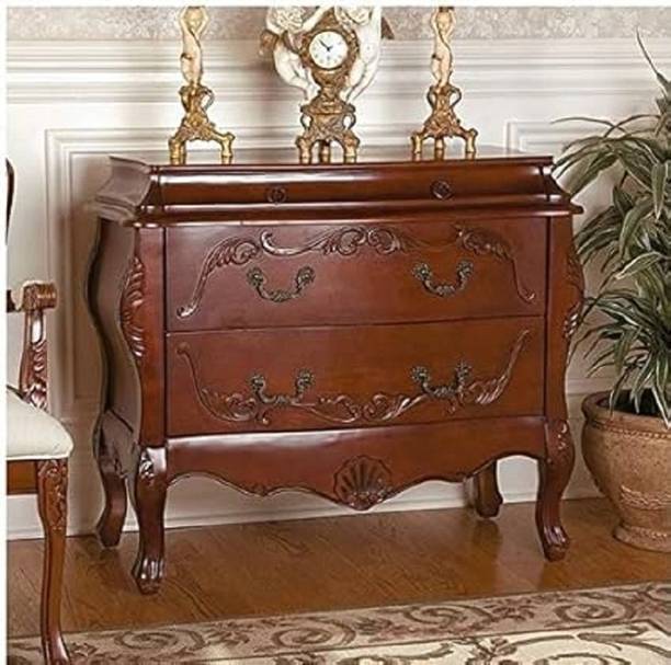 Home wood Wood Carving Royal Look Console Table ( Gold ). Solid Wood Console Table
