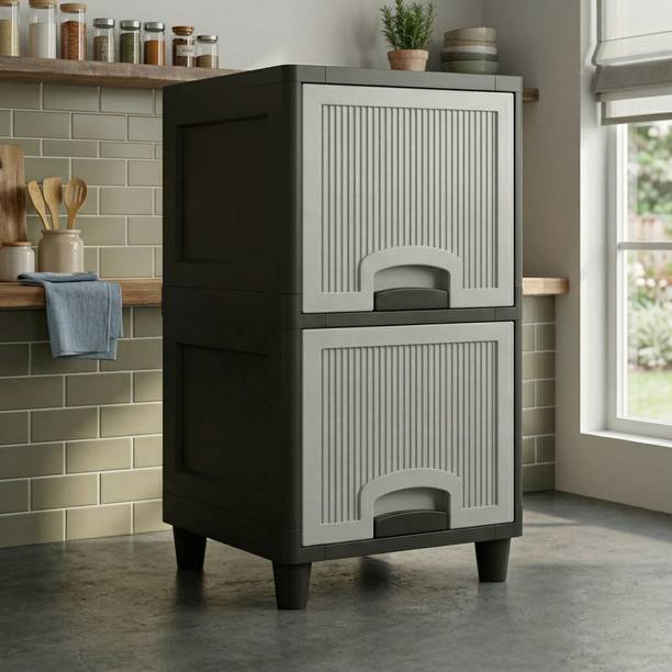 MAXTID Multi Layer Cabinet | Smart Storage Solution For Clothes, Toys &Household Items Plastic Side Table