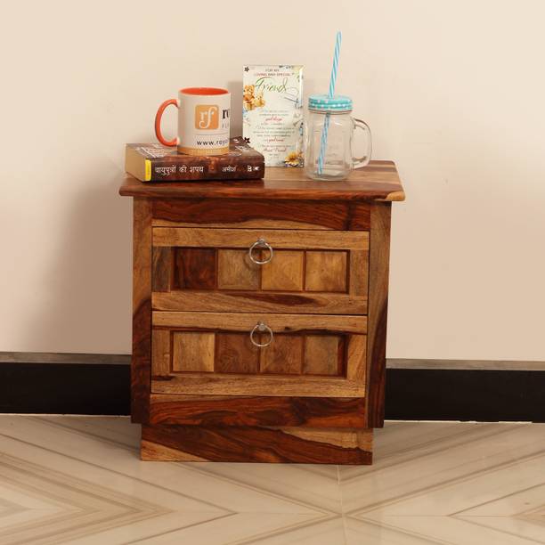 rf royal finish Celiko darwer,Cabinet Included,Smooth Corner,12-Month Warrenty,17"x12"x23" Solid Wood Bedside Table