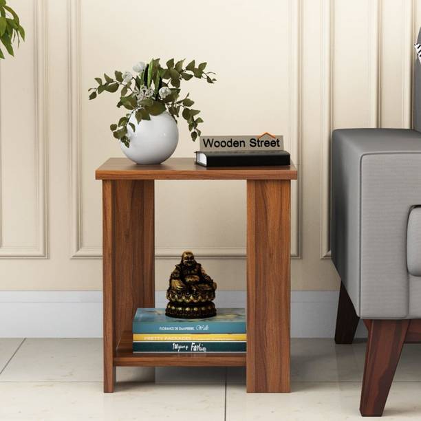 Wooden Street Facile Side End Table | Space Saving Storage For Home |16 L x 14 W x 18 H Inches Engineered Wood Side Table