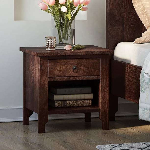 UNITEK FURNITURE Sheesham ( Rosewood ) 1 Drawer Bed Side Table For Living Room Solid Wood Bedside Table