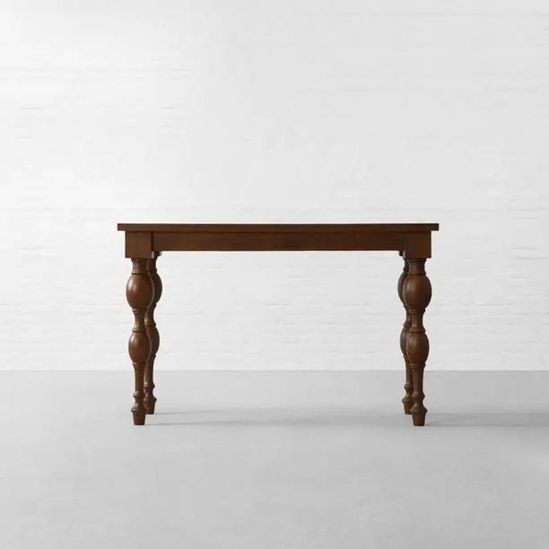 Home wood Solid Wood Console Table (Finish Color - Brown, Knock Down) Solid Wood Console Table
