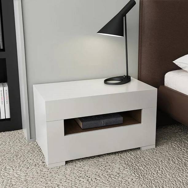 NG Decor Bedroom Living Room End Side Table With Storage Drawer Cabinet Night Stand Engineered Wood Bedside Table