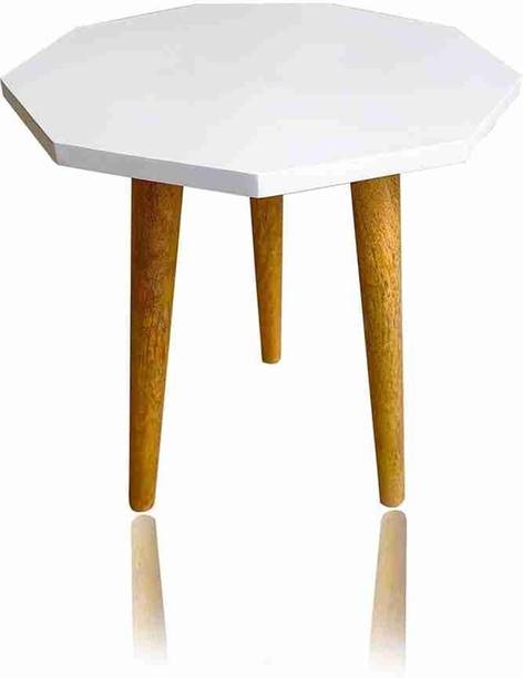 Onlinestoree Beautiful Antique Wooden Fold-able Round Shape Side Table Engineered Wood End Table