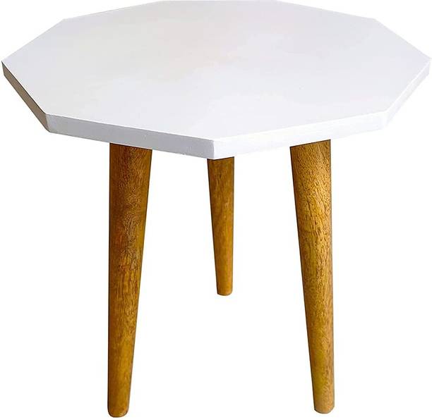 Pinewood Modern Side Flower Table Engineered Wood Side Table