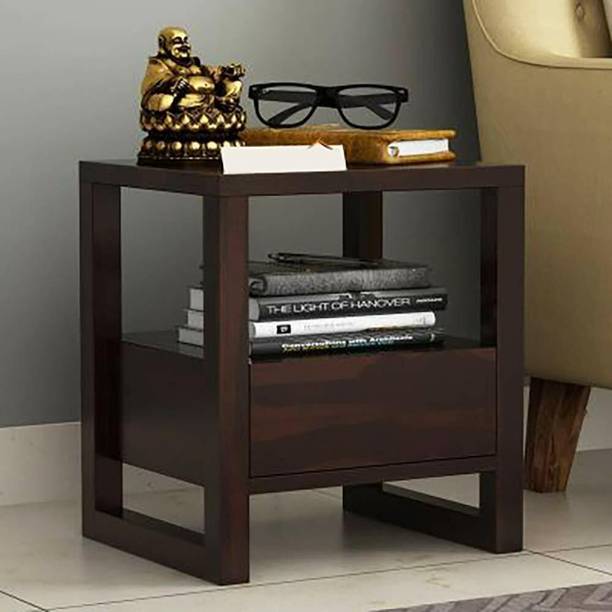 WOODSTAGE Sheesham Wood Bedside/Side/End Table With Drawer Storage For Bedroom/Living Room Solid Wood Bedside Table