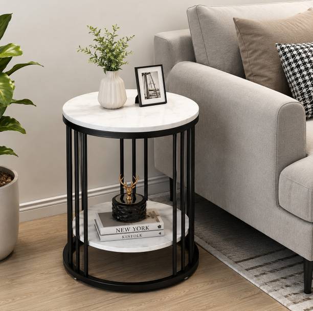 VELTRIX Veltrix Round Side Table Metal Side Table