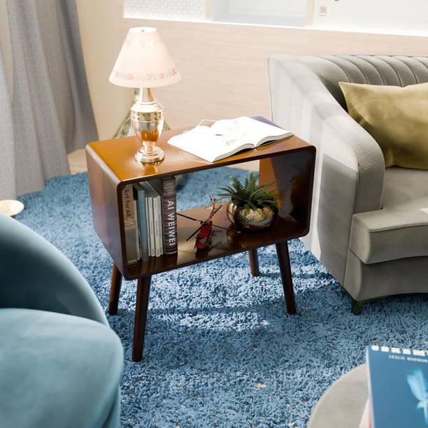 Ereteken ART Wooden Nightstand, End Table, Bed Side Table for Small Spaces Engineered Wood Bedside Table