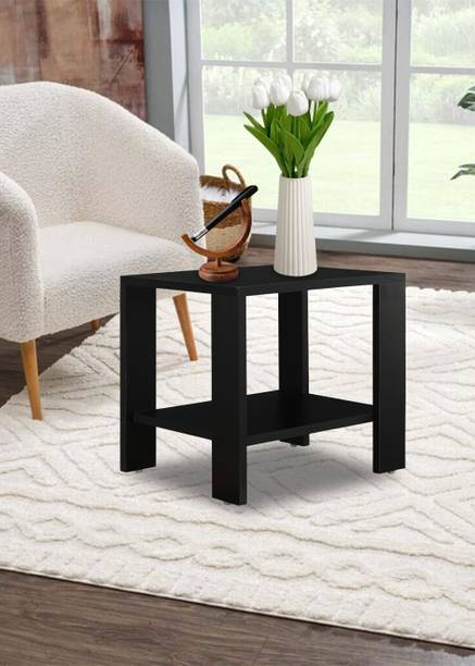 KVS Furniture 45D x 36W x 40H_Side_Table_Black Engineered Wood Side Table