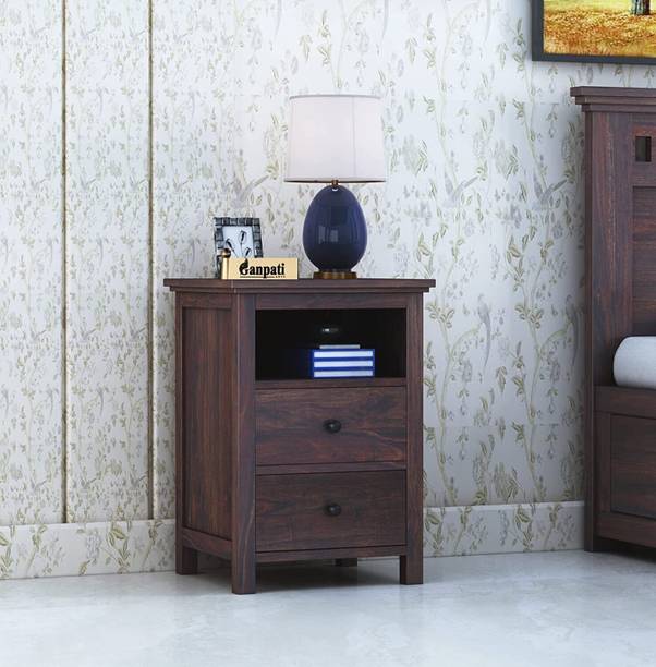 Ganpati Arts Sheesham Wood Swift Bedside Table For Bedroom/Wooden End/Nightstand Lamp Table Solid Wood Side Table
