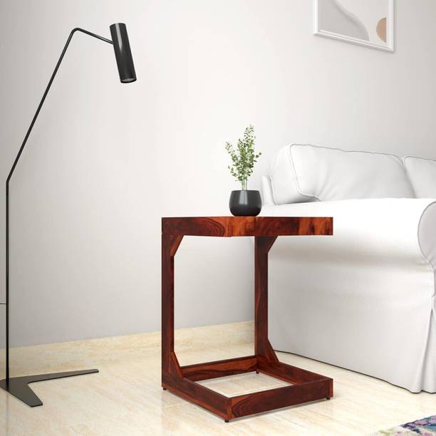 Rajgharana Unique Sheesham Wooden Bedside Table with C-Shape design For bedroom/LivingRoom Solid Wood Bedside Table
