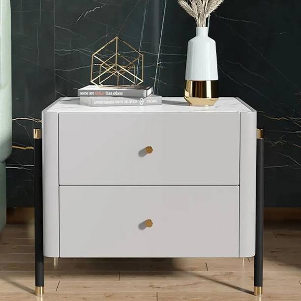 NG Decor Bedroom Living Room End Side Table With Storage Drawer Cabinet Night Stand Engineered Wood Bedside Table