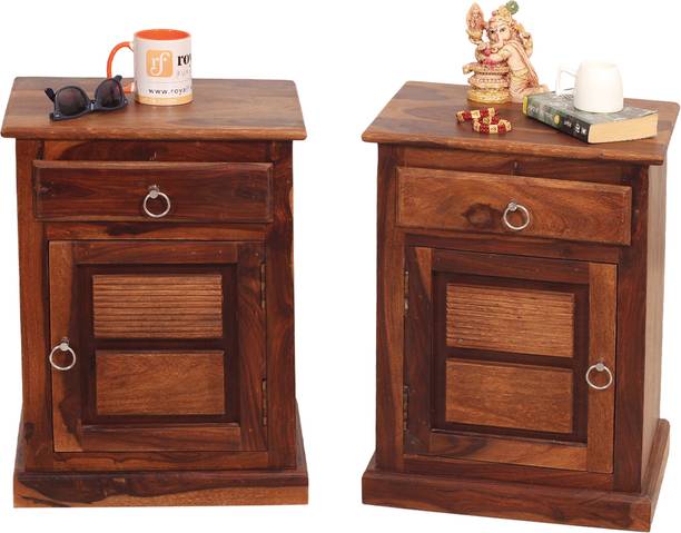 rf royal finish NovaSleep darwer,Cabinet Included,Smooth Corner,12-Month Warrenty,17"x12"x23" Solid Wood Bedside Table