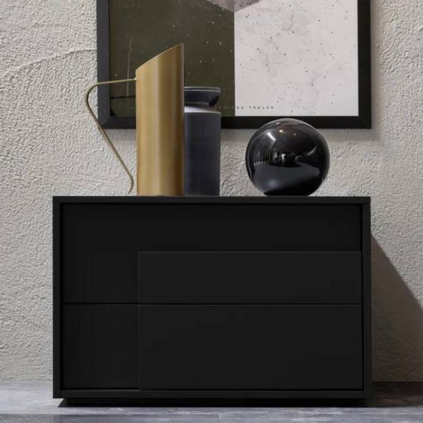 NG Decor Bedroom Living Room End Side Table With Storage Drawer Cabinet Night Stand Engineered Wood Bedside Table