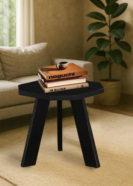 KVS Furniture Mini Hexagonal Side Table 30 cm, Matte Finish Engineered Wood End Table