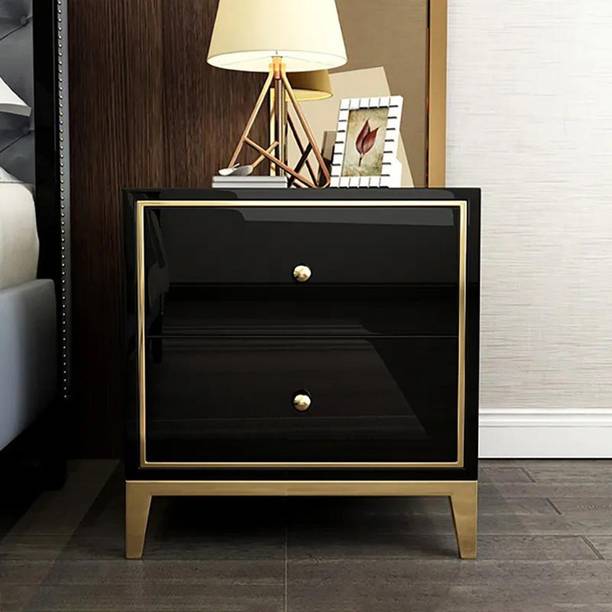 NG Decor Bedroom Living Room End Side Table With Storage Drawer Cabinet Night Stand Engineered Wood Bedside Table
