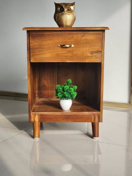 Teakout Classic Teak Wood Solid Wood Bedside Table