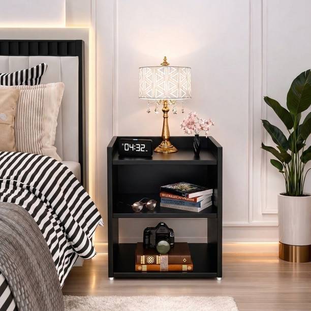Arizen Multipurpose Bedside & Sofa Side Table for Living Room & Bedroom Engineered Wood Bedside Table