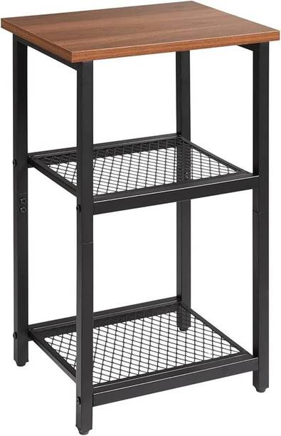 Indian Decor 49129 Side End Table Nightstand Bedside Coffee Table Desk with Adjustable Feet Metal Side Table