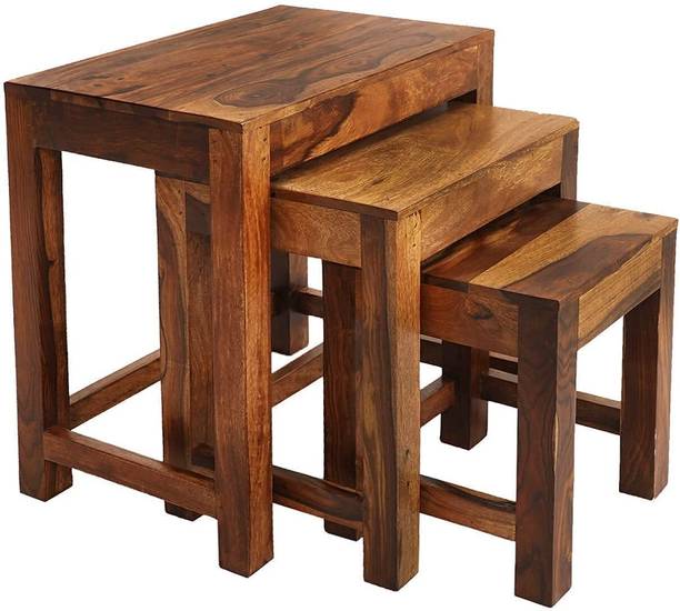 MASHAKA Solid Wood Bedside Table